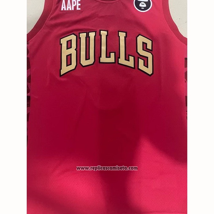 Camiseta Chicago Bulls x AAPE Rojo